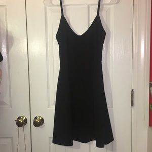Simple black mini dress